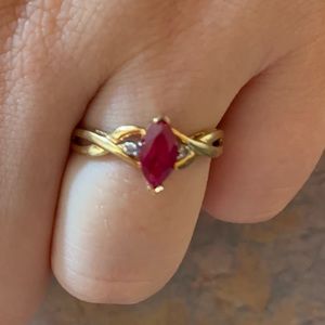 10K gold ruby ring!